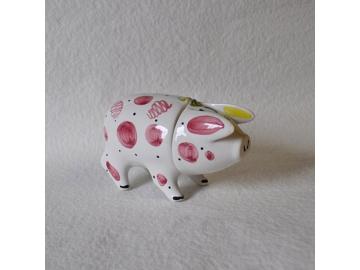 Sussex Pig Jug & Cup big pink Rye Pottery England