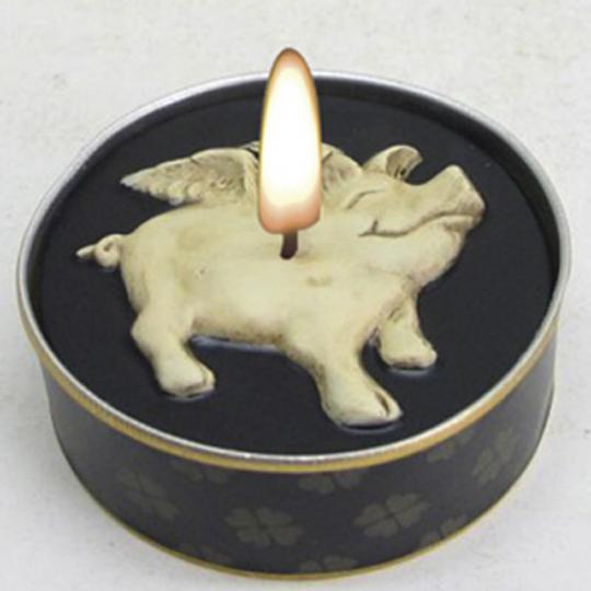 Tealight Candles Maxi. Good Luck. Pig. 4 pcs.