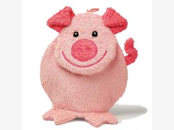 Wash-glove Pig standing
