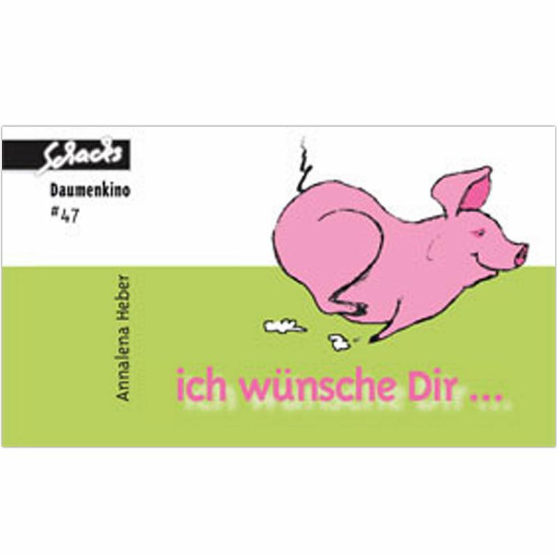 Daumenkino Schwein Viel Glück mit dem Glücksschwein