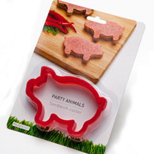 Party Animal Pig. Sandwich Cutter