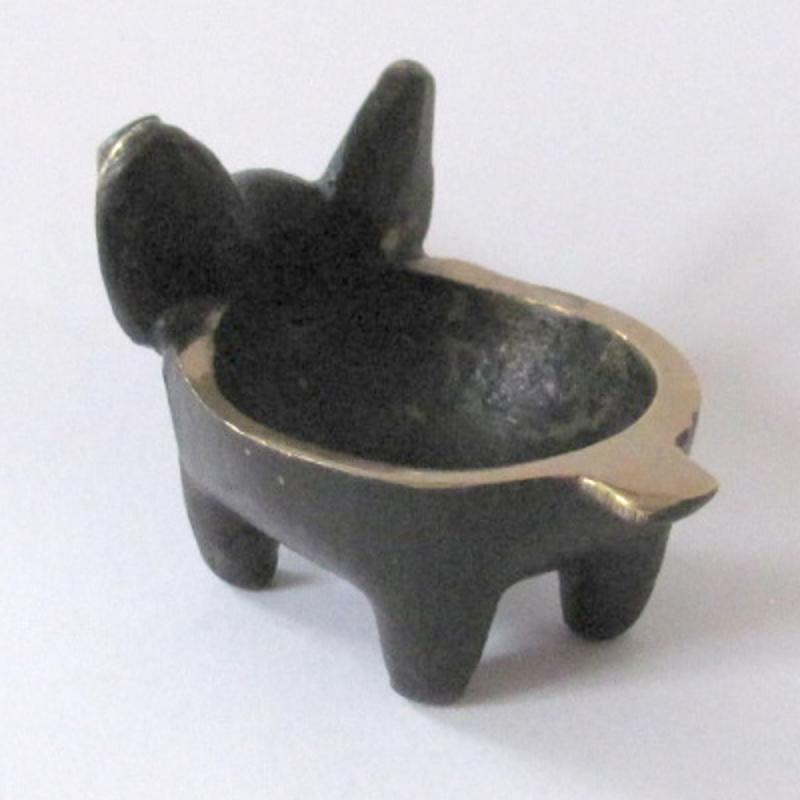 Kleine Schale Schwein Bronze Design Walter Bosse Sehr gut erhalten! EINZELSTÜCK!