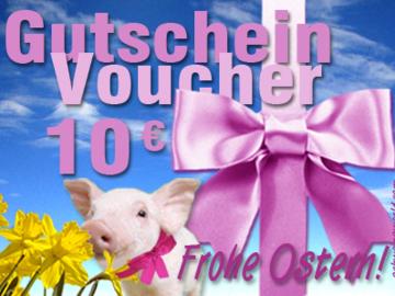 Warengutschein Schwein OSTER-EDITION. im Wert von 10 EURO