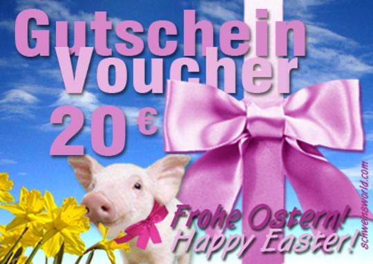 Gift voucher Pig CHRISTMASEDITION. Value of 20 EURO freeshipping