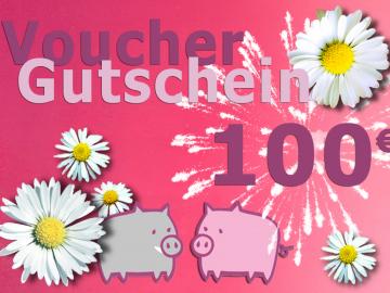 Gift voucher Pig . Value of 100 EURO freeshipping