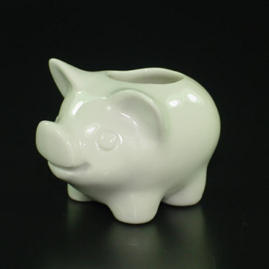 Toothpicks-pig white china/porcelain