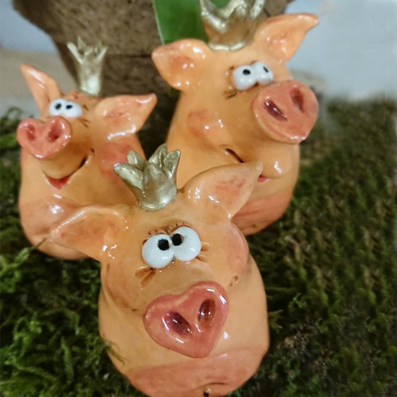 Lucky Pig Ceramic Handcrafted All unique pieces