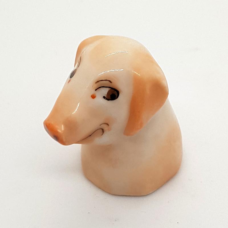Fingerhut Schwein Porzellan mit Geschenkbox