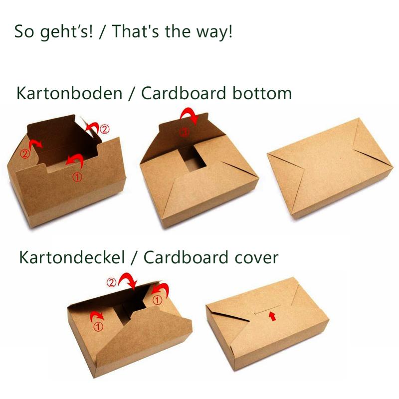 Geschenkbox Schachtel m. Schwein Splash Kraftpapier/Karton naturbraun Gr.L Herz