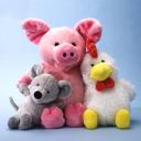 The tickly pig Waldemar. Plush. Helme Heine .Friends. Mullewapp. 26cm