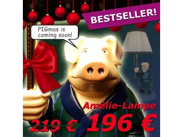 Amélie-Lampe Michael Sowa Schwein Tischleuchte