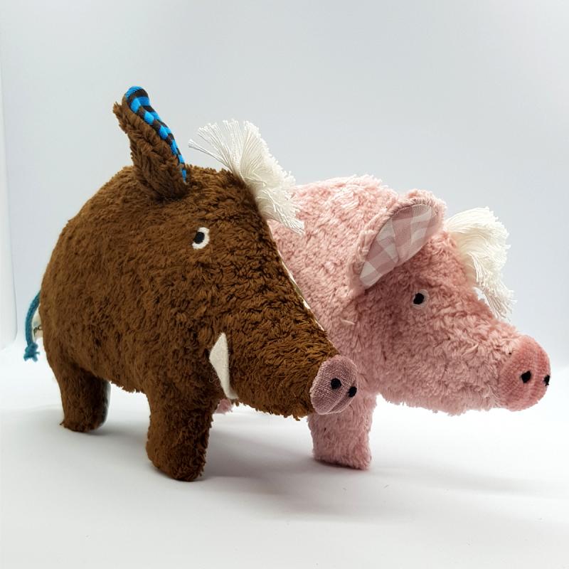 Baby Rattle Wild boar brown Baby Pat&Patty