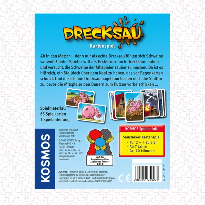 Drecksau. card game. age 7 years