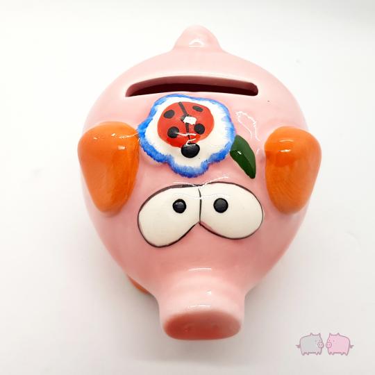 Little Piggie Bank , Porcelain . SINGLE PIECE!