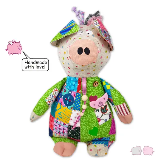 Piglet CRAZYDOT 41cm UNIQUE Stuffed Pig schweinsworld!