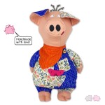 Ferkel ZIGGY 41cm EINZIGARTIG! Stoff-Schwein Schlenkerschwein Schweinsworld