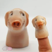 Fingerhut Schwein Porzellan mit Geschenkbox