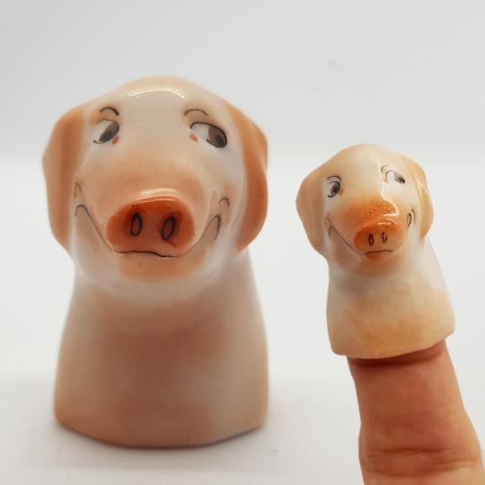 Thimble Pig Porcelain