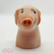 Fingerhut Schwein Porzellan