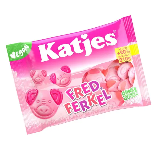 Fred Ferkel Katjes fruit gum / foam sugar vegetarian 200g