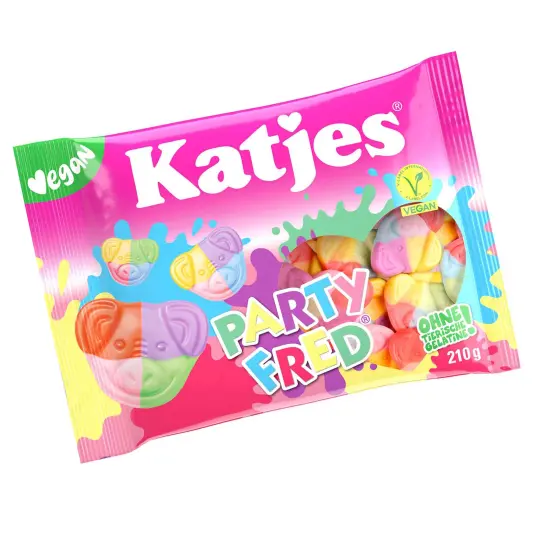 Fred Ferkel PARTY FRED Katjes Fruchtgummi/Schaumzucker vegan 210g