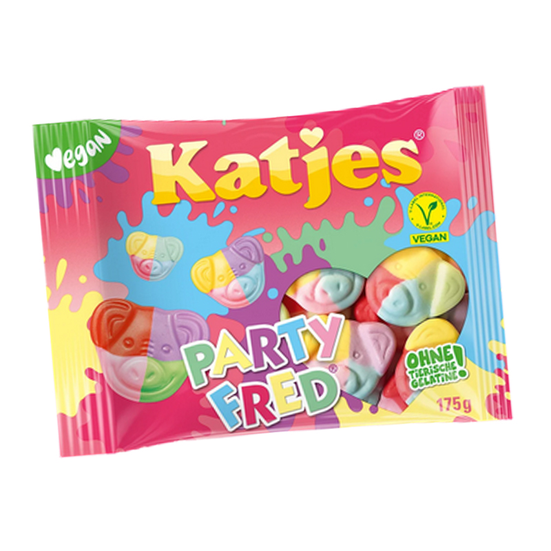 Fred Ferkel PARTY FRED Katjes Fruchtgummi/Schaumzucker vegetarisch 175g