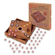 Original Funny Pigz - The fun piggy dice game wood/ceramic