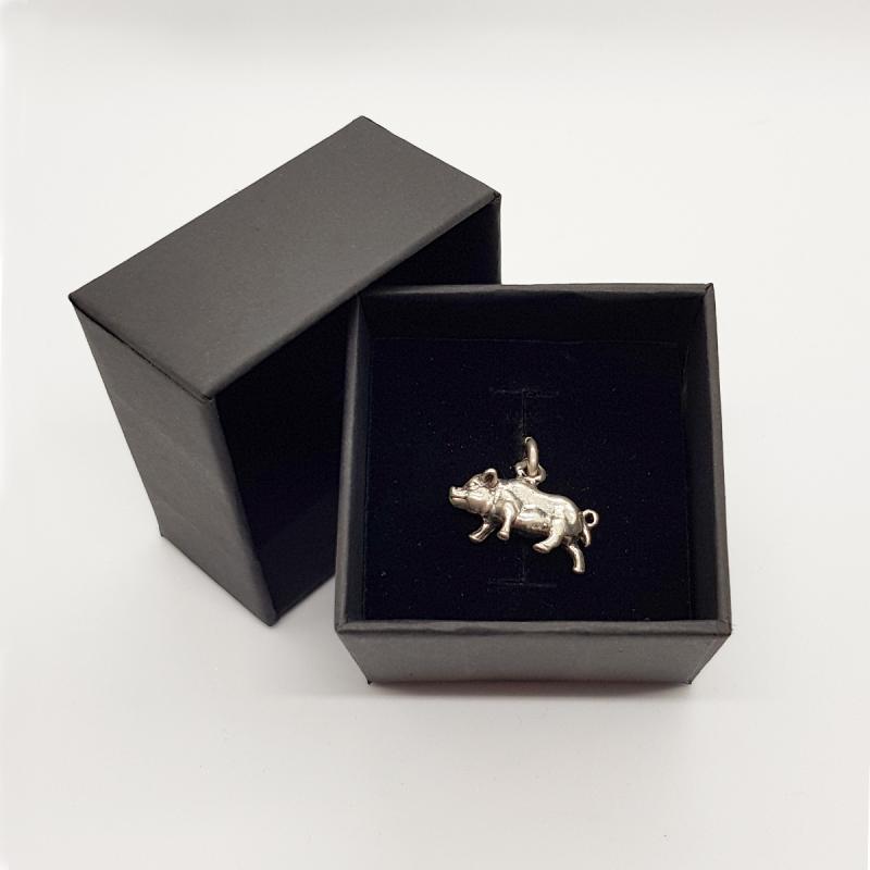 Gift box with lid  Jewelry case Cardboard black