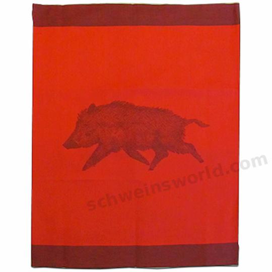 Tea towel Wild boar Linen copper Driessen Schlitzer Leinen