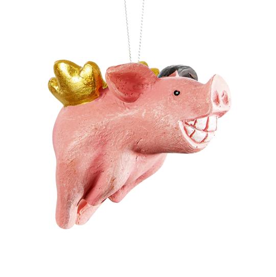 Hanging Pig Angel, Flecki Decoration