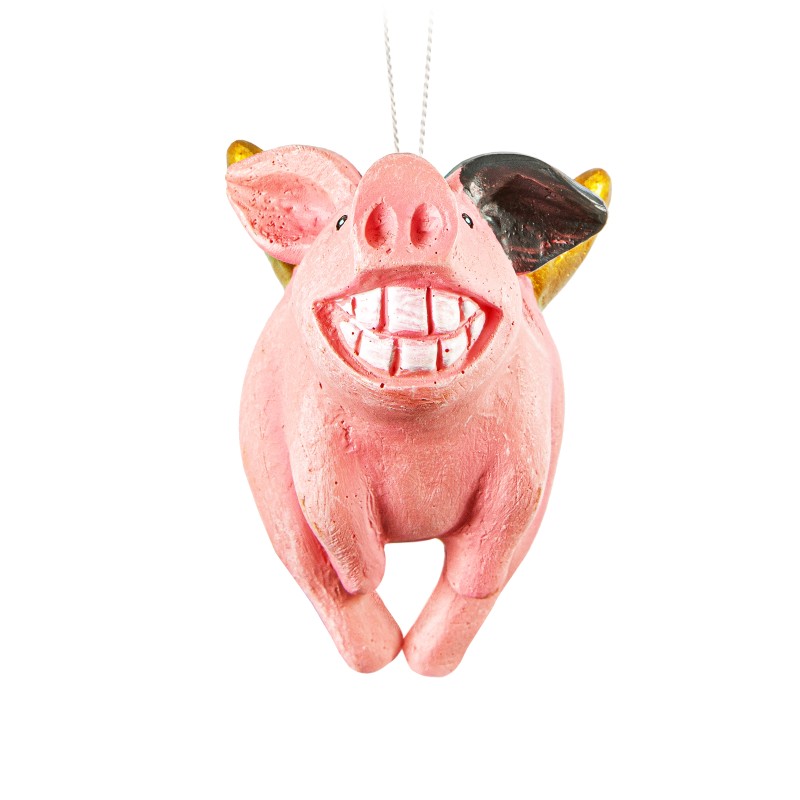 Hanging Pig Angel, Flecki Decoration