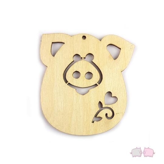 WoodenPig Ornament No.5 Flower