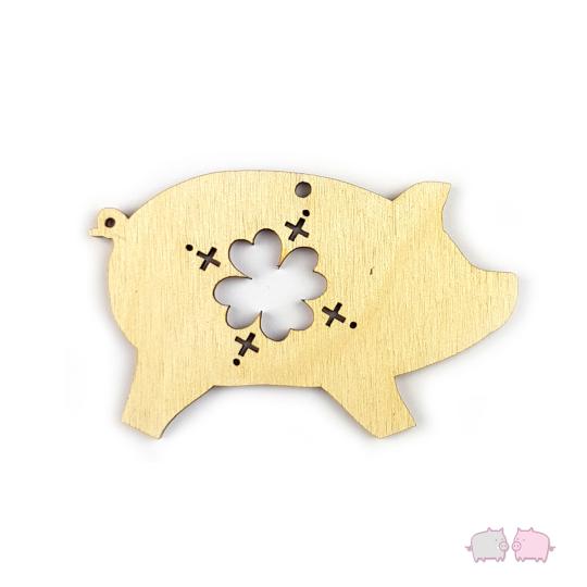 WoodenPig Ornament No.1 Clover