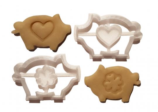 Cookie Cutter Set 2 pcs. Pig Lucky & Nelly SCHWEINSWORLD