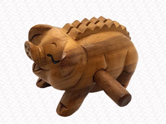 Sound Pig Wood Sound Animal Music/Percussion Instrument 14 cm