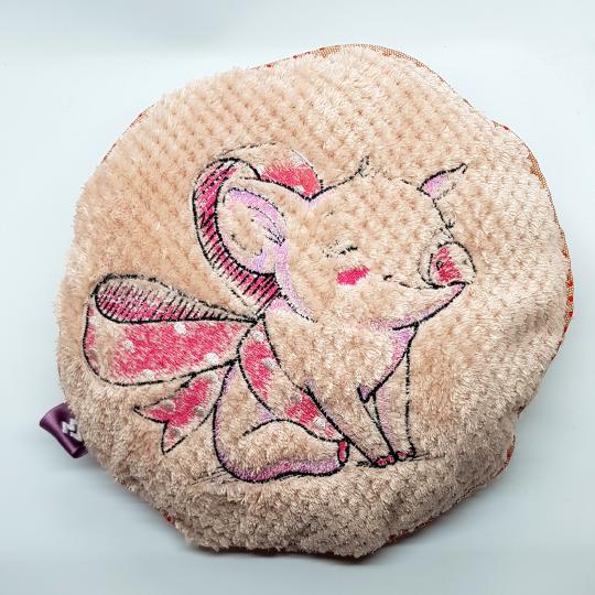 Cuddly Pillow Pig embroidered 30x23cm