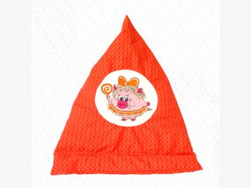 Lesekissen Lolli-Schwein No.8 gross orange bestickt Buchstütze Buchkissen PadKissen Smartphone-Kissen Tabletkissen