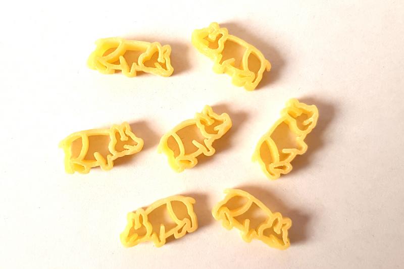 Pack of 2 Noodle motif pig without egg , 2x 250 g