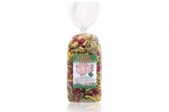 Noodle motif pig coloured without egg, 500g