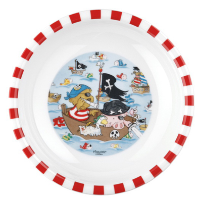 Pitzelpatz & Wickelwutz Tableware f. kids. soup plate china/porcelain. Seltmann-Weiden. in giftbox