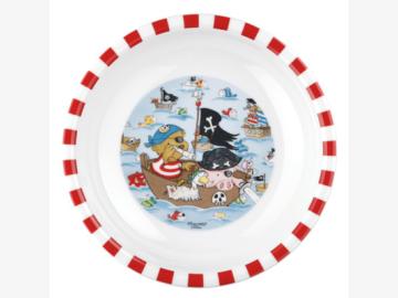 Pitzelpatz & Wickelwutz Tableware f. kids. soup plate china/porcelain. Seltmann-Weiden. in giftbox