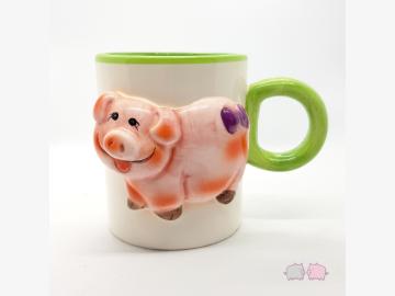 Tasse Schweine . Porzellan gebraucht