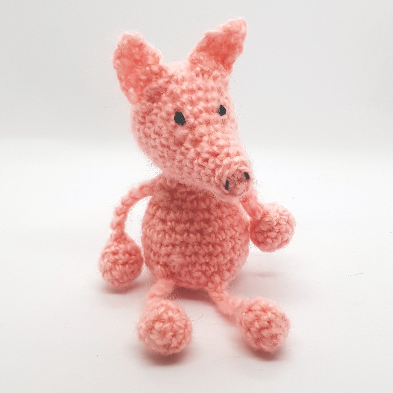 Flap Pig crocheted Different sizes  SINGLE PIECES