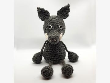 Flap Pig Wild boar crocheted XXL 30cm