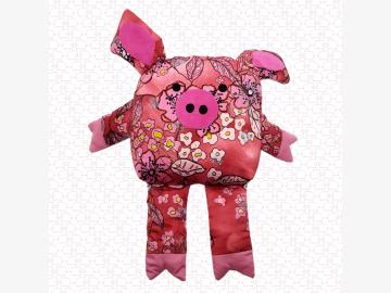 Soft flap pig pink big H 36cm