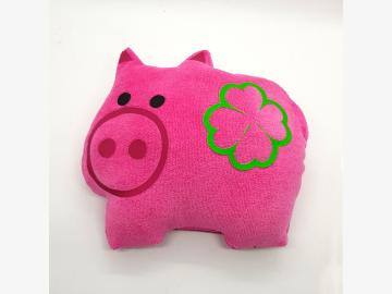 Plush pig with Lucky Clover 18x16cm Mini pillow