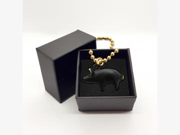 Piglet w. charms Walter Bosse Austria in gift box