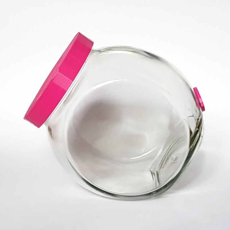 Sparschwein sitzend PINKY Glas Kunststoff 14cm