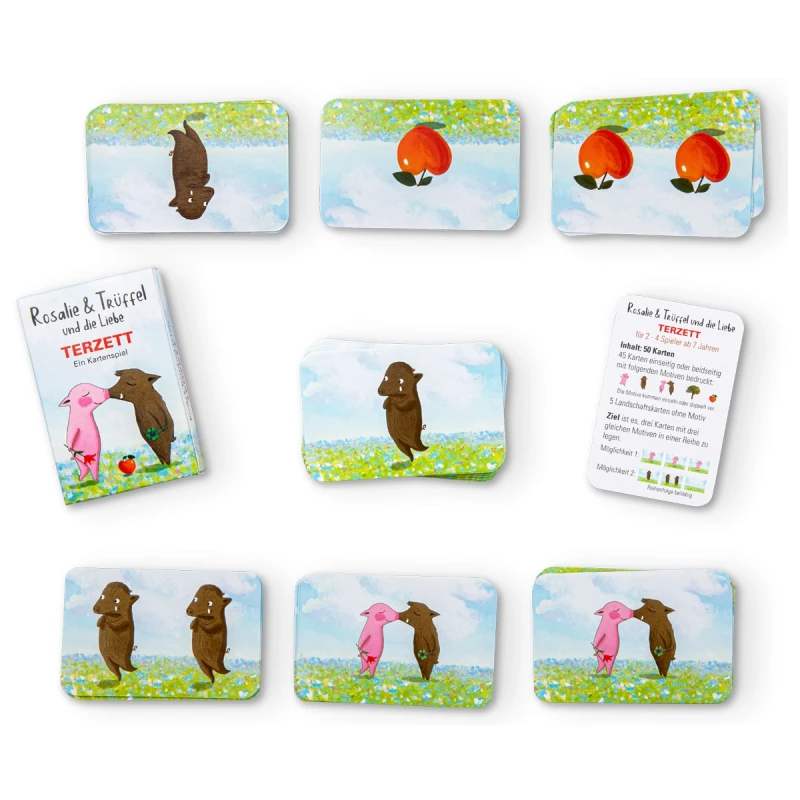 Terzett Kartenspiel Rosalie & Trüffel und die Liebe