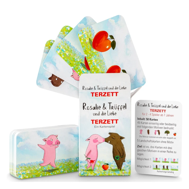 Terzett Kartenspiel Rosalie & Trüffel und die Liebe